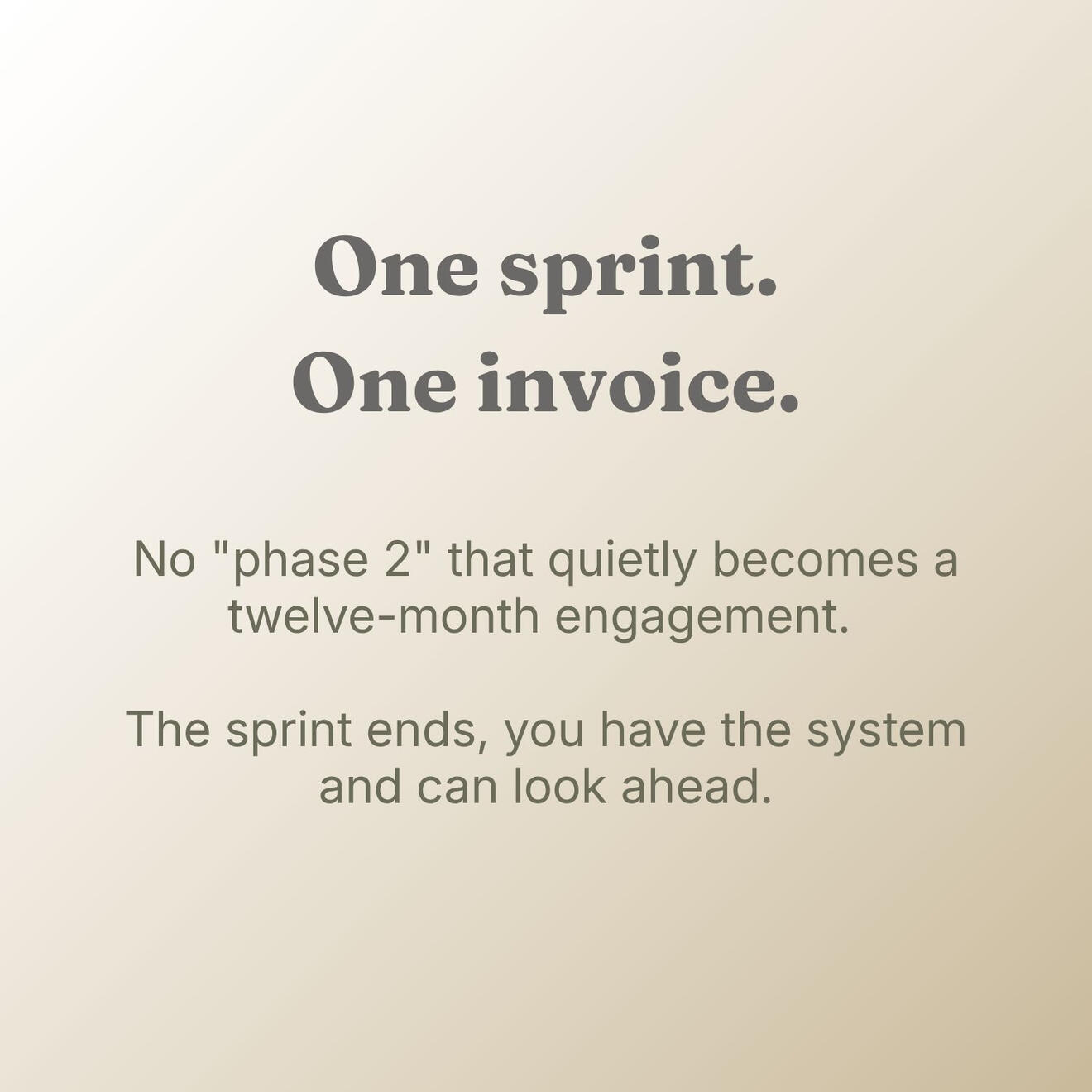 One Sprint